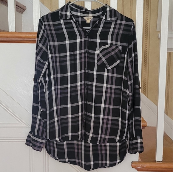 Woolrich Tops - WOOLRICH Button Up Plaid Shirt Size Small
